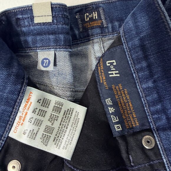 Citizens of Humanity Womens Dark Wash Bootcut Flare Jeans Sz 27 Mid Rise Stretch - Picture 4 of 16